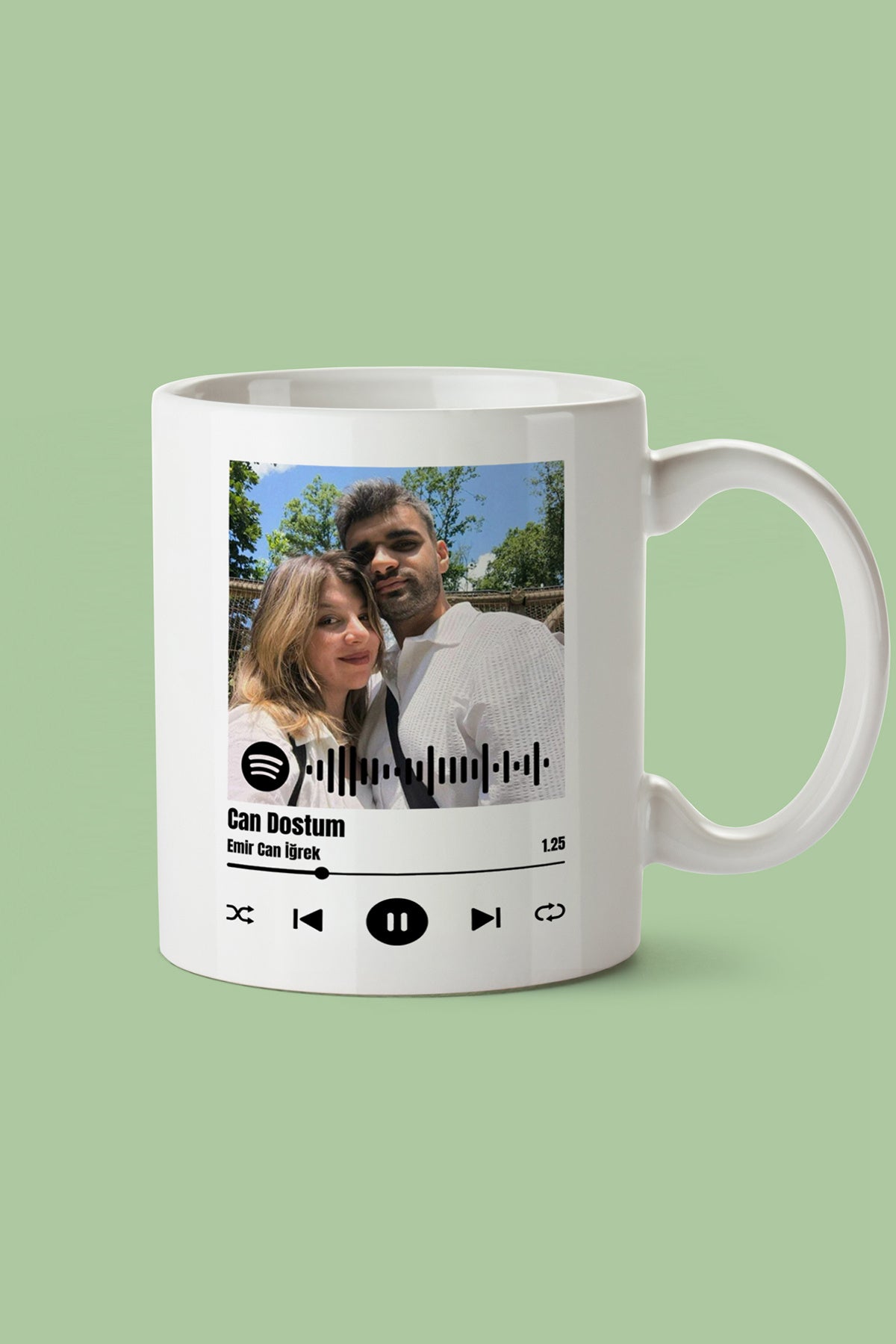 Kişiye Özel Şarkı Temalı Hediyelik Seramik Kupa Bardak Makinede Yıkanabilir
