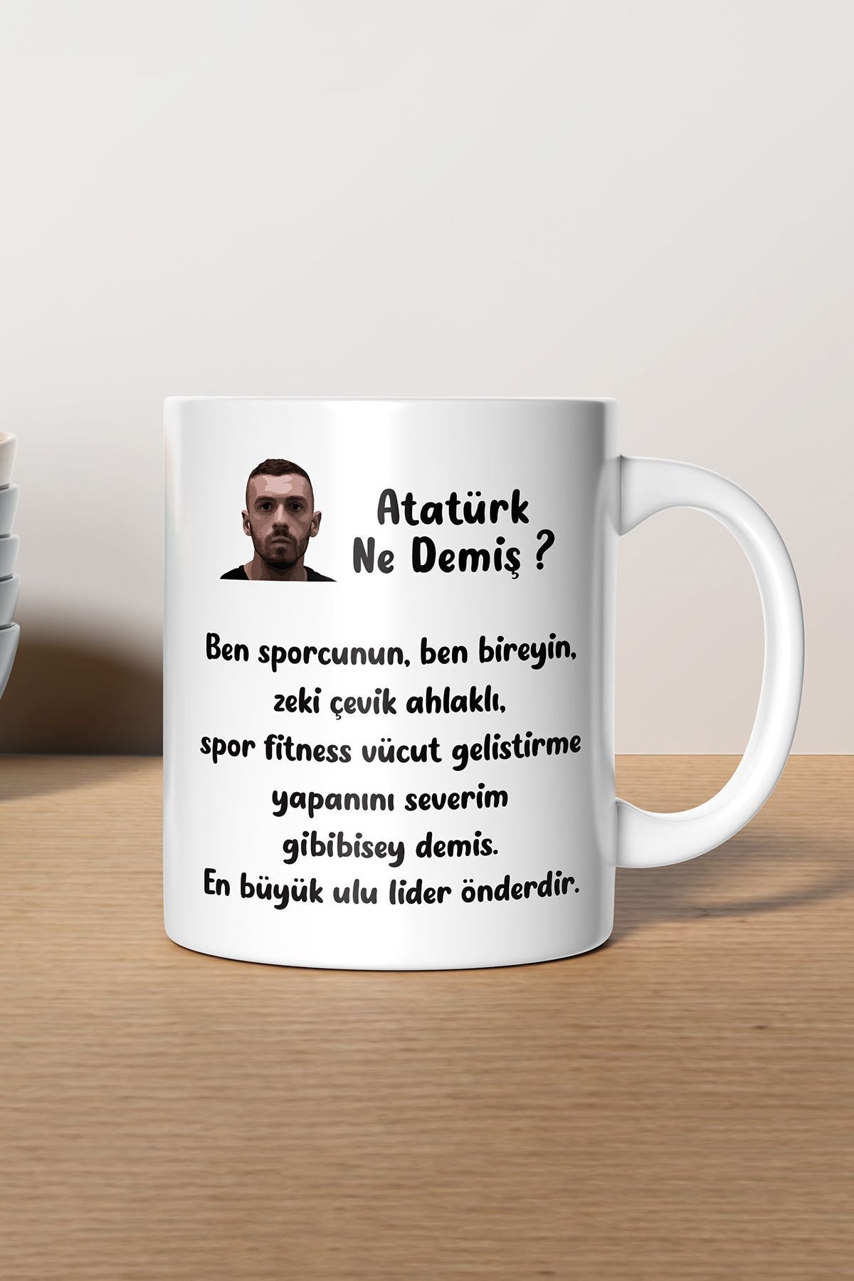 "atatürk Ne Demiş ?" Ege Fitness Baskılı Kupa Bardak - Sevgililer Günü Hediye