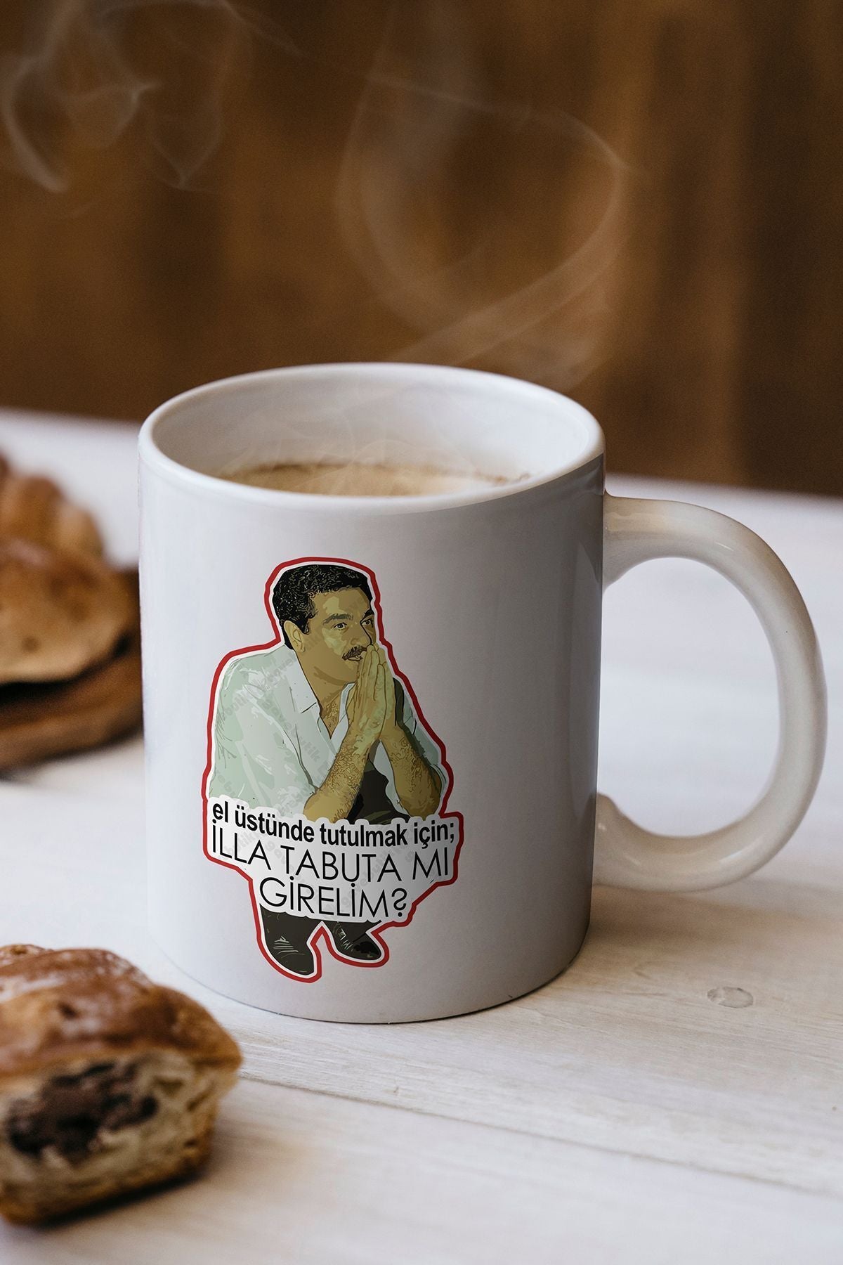 "el Üstünde Tutulmak Için Illa Tabuta Mı Girelim" Baskılı Kupa Bardak - Sevgililer Günü Hediye