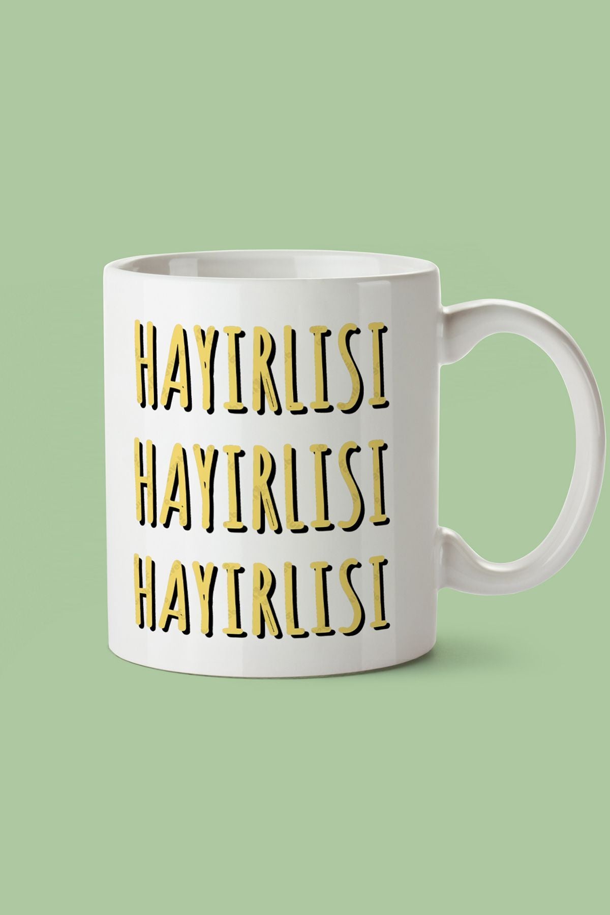 "hayırlısı" Baskılı Kupa Bardak - Sevgililer Günü Hediye