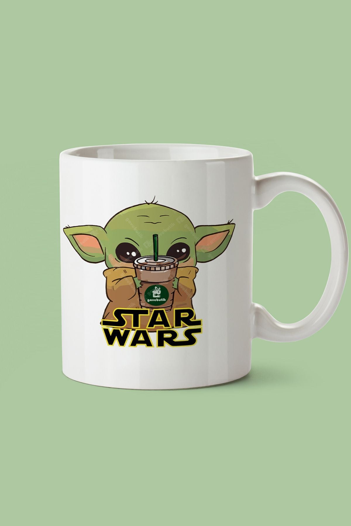 "Baby Yoda Coffe" Star Wars Baskılı Kupa Bardak
