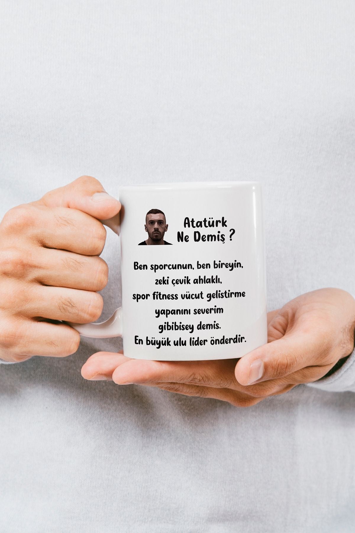 "atatürk Ne Demiş ?" Ege Fitness Baskılı Kupa Bardak - Sevgililer Günü Hediye