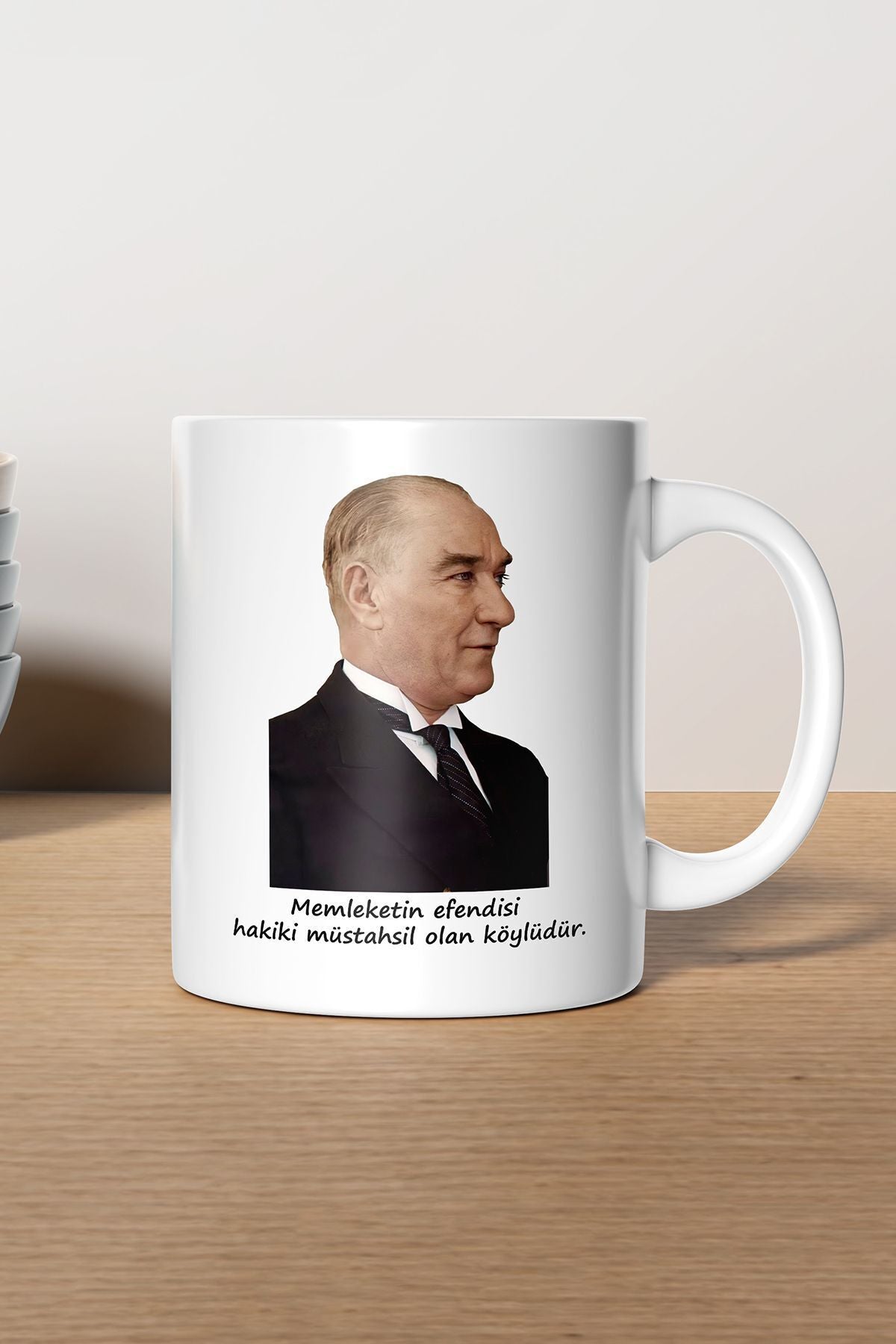 "Atatürk" Baskılı Hediyelik Kupa Bardak E