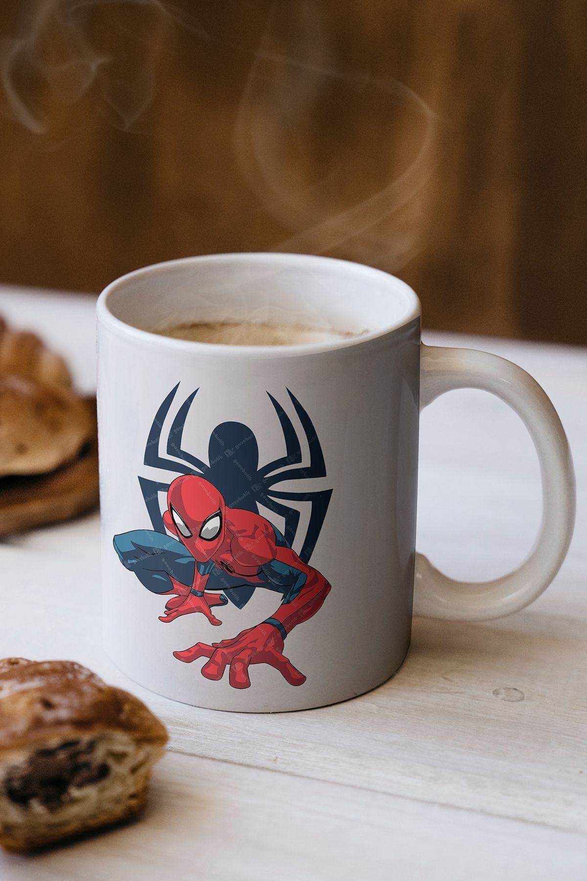 "spiderman" Baskılı Kupa Bardak - Sevgililer Günü Hediye