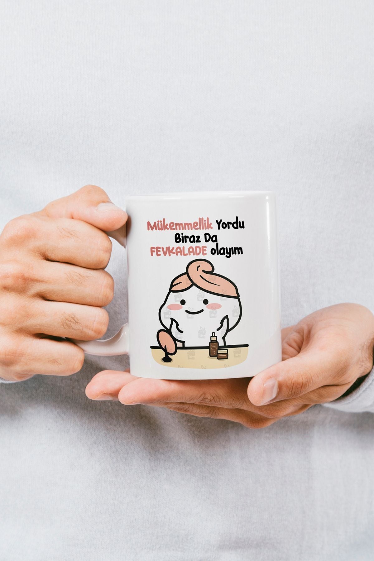 "mükemmellik Yordu Biraz Da Fevkalade Olayım" Baskılı Kupa Bardak - Sevgililer Günü Hediye