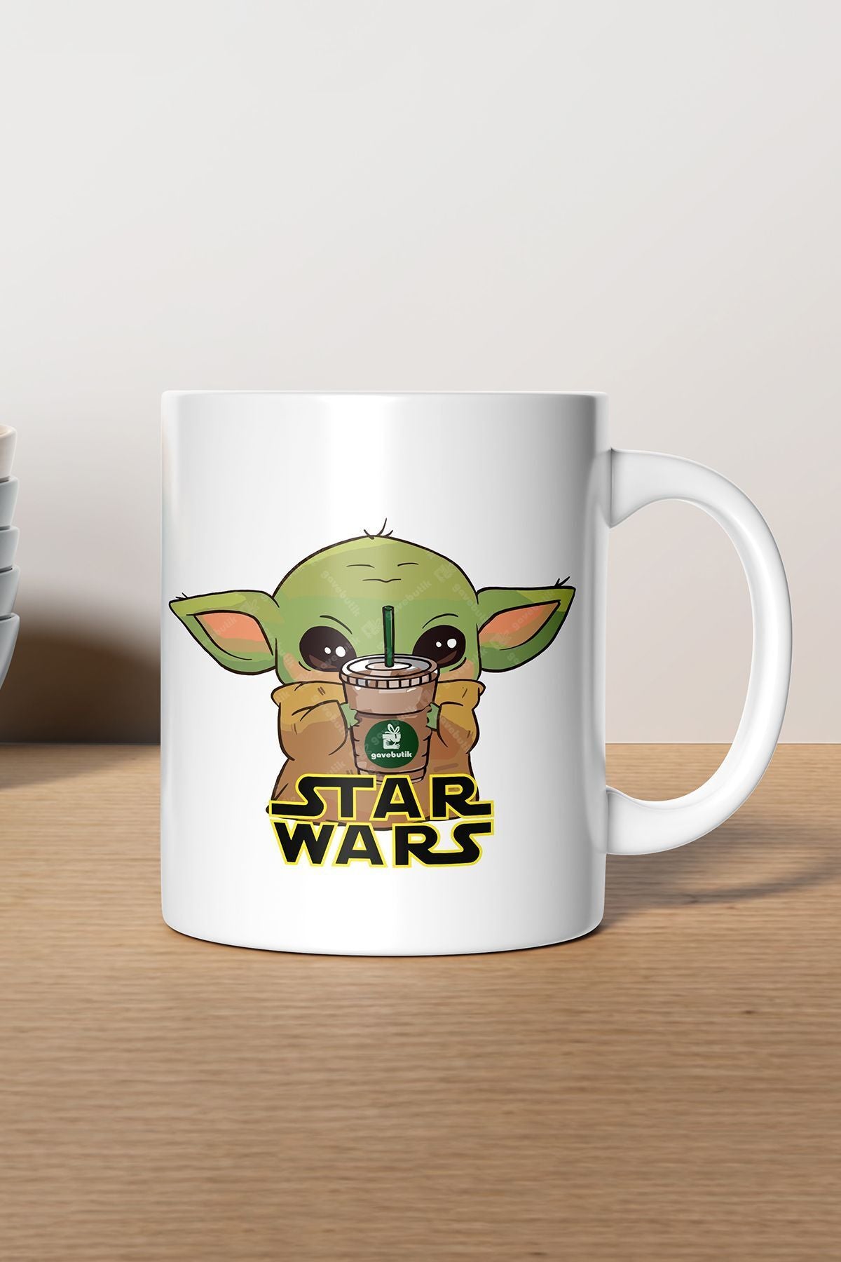 "Baby Yoda Coffe" Star Wars Baskılı Kupa Bardak