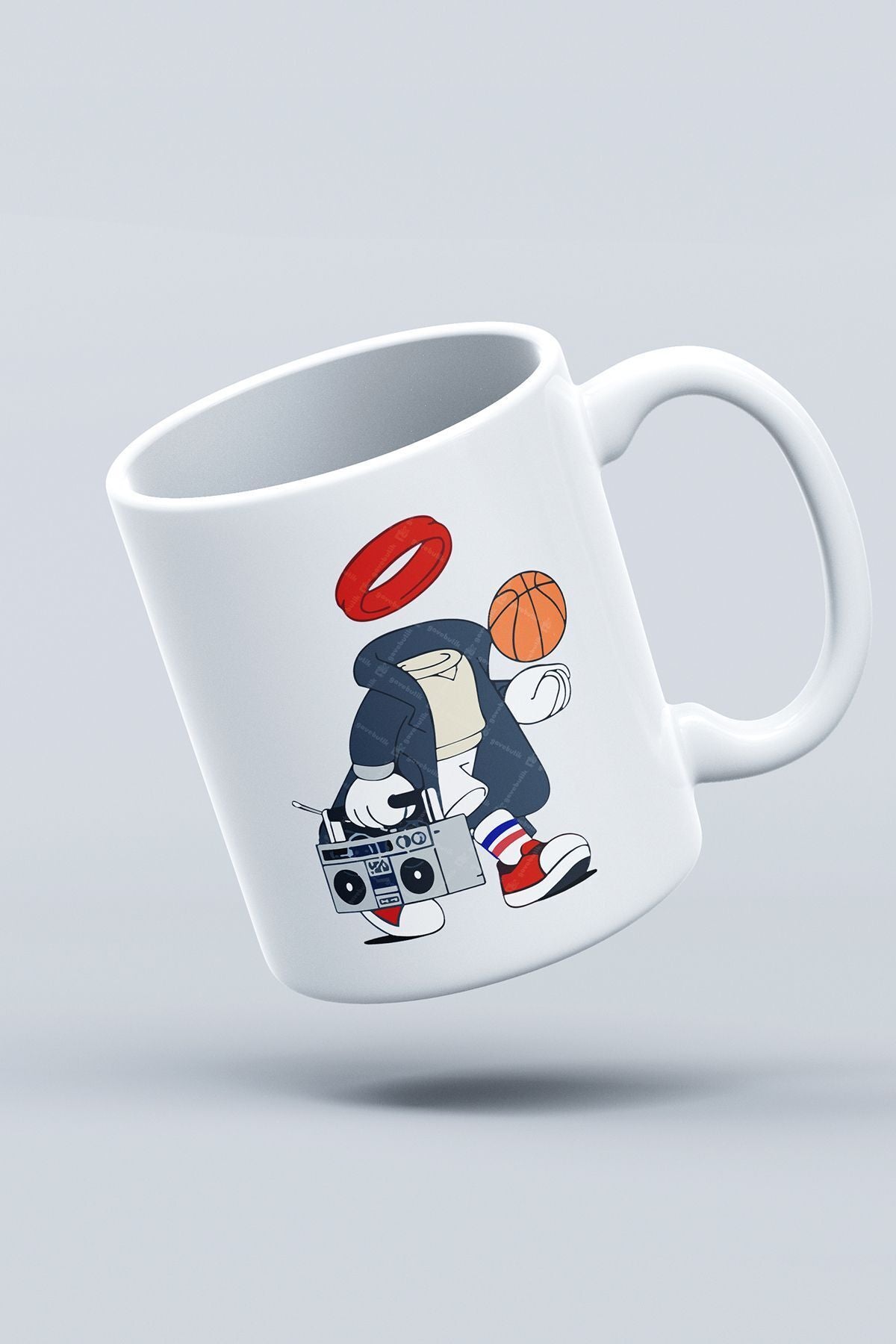 "hayalet Basketbolcu" Baskılı Kupa Bardak - Sevgililer Günü Hediye