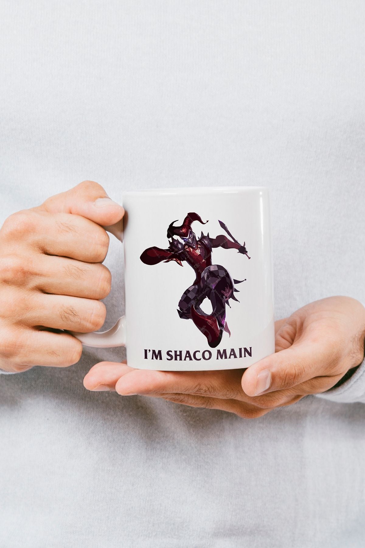 Yılbaşı Hediyesi "ı'm Shaco Main" Leuge Of Legend Baskılı Kupa Bardak