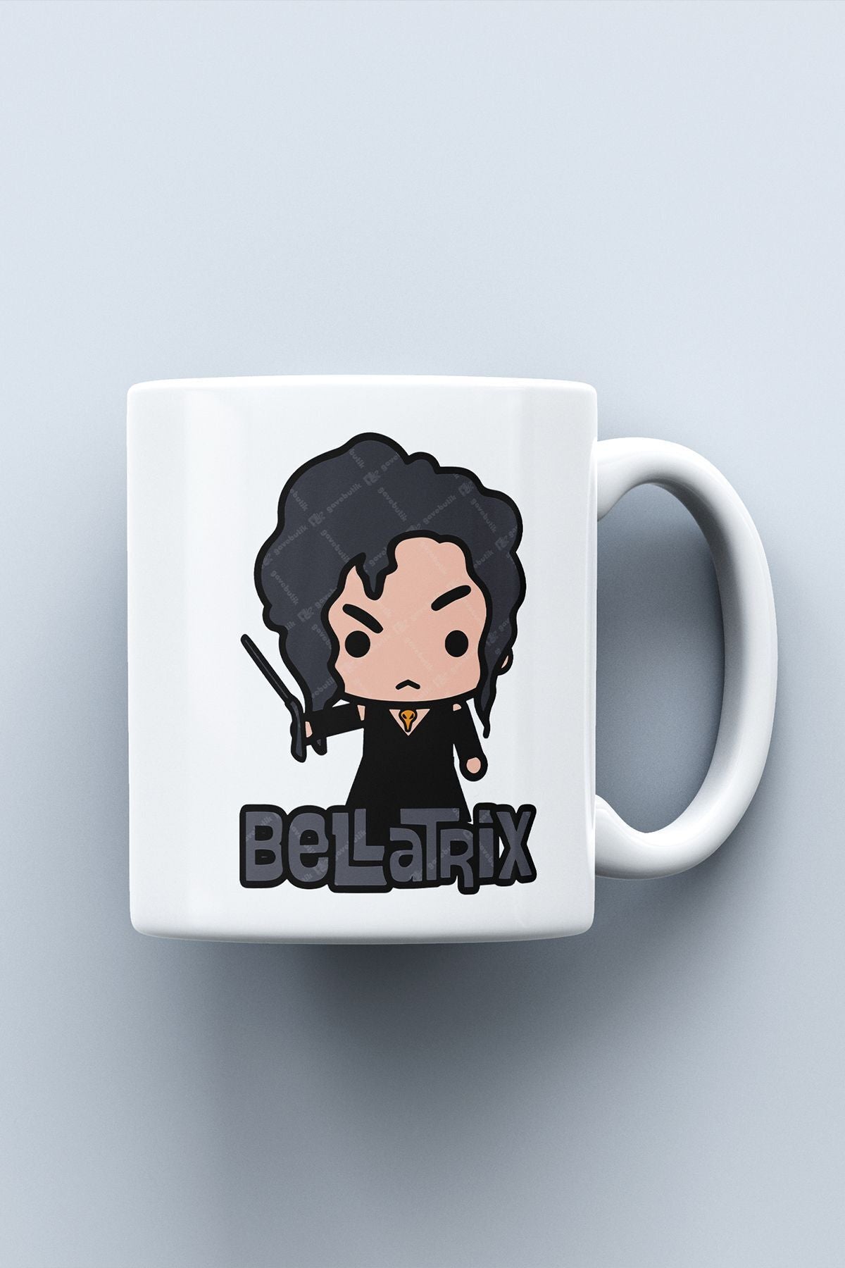 Öğretmenler Günü Hediyesi Bellatrix Baskılı Kupa Bardak - Harry Potter