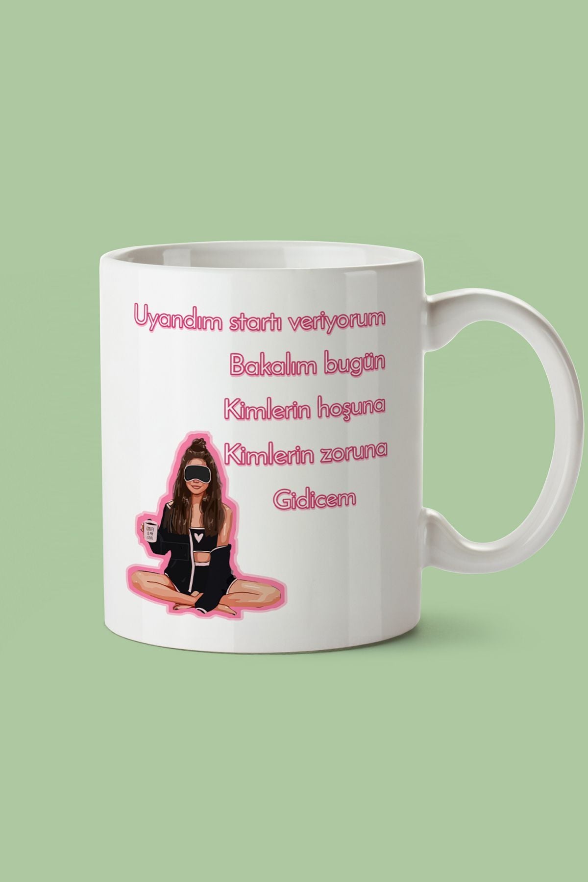 "kiminin Hoşuna Kiminin Zoruna" Baskılı Kupa Bardak - Sevgililer Günü Hediye