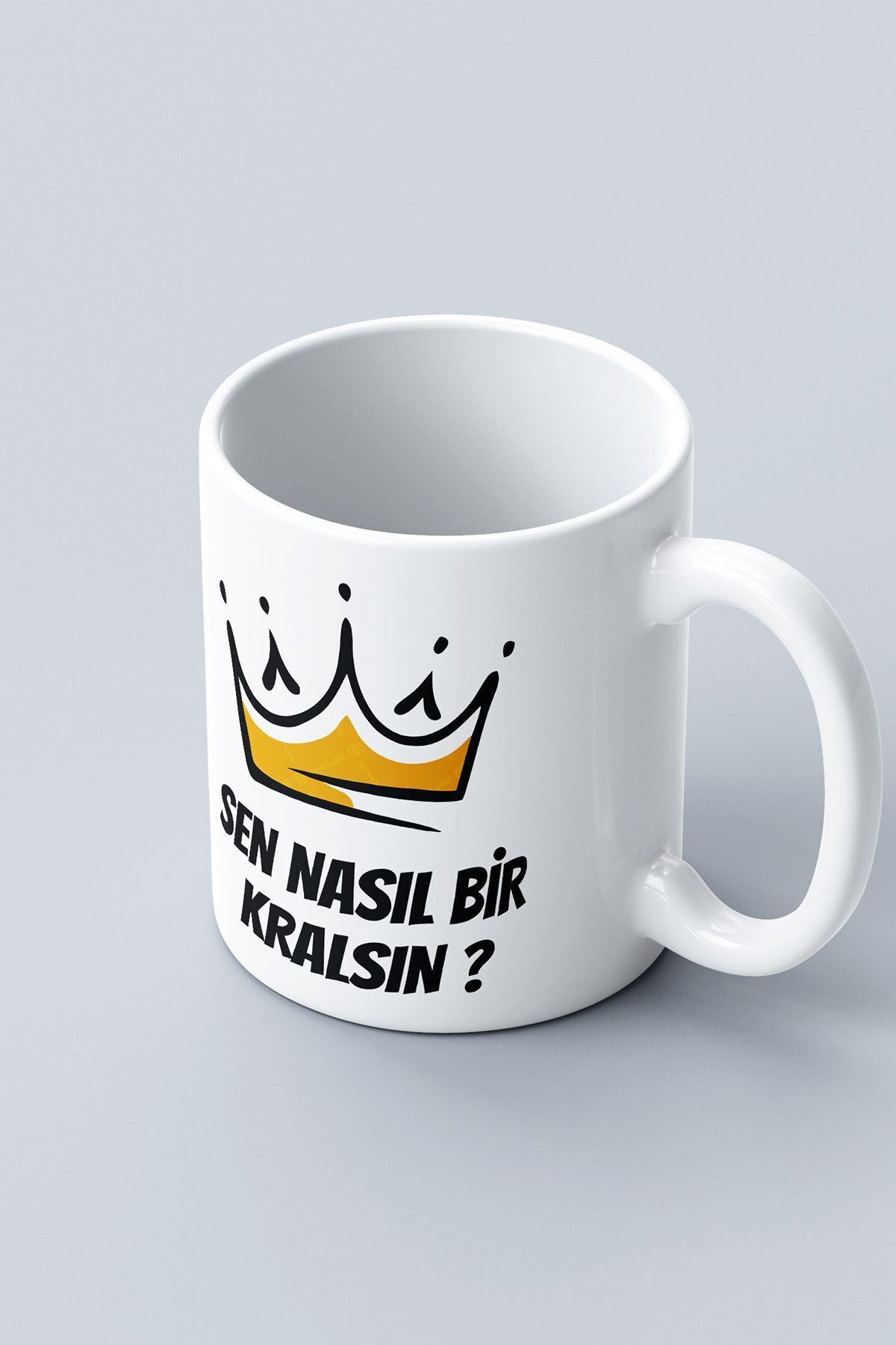 "sen Nasıl Bi Kralsın" Baskılı Kupa Bardak - Sevgililer Günü Hediye