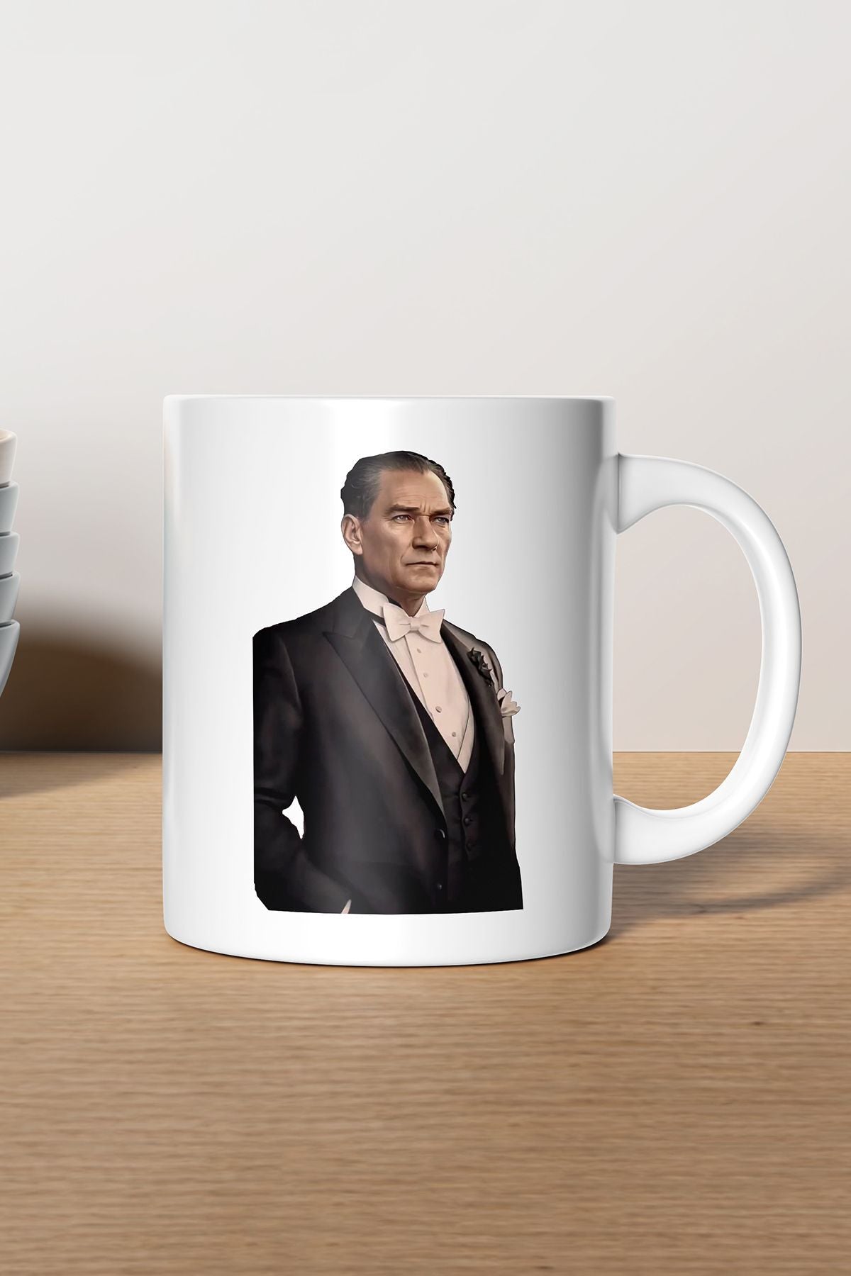 "Atatürk" Baskılı Hediyelik Kupa Bardak J