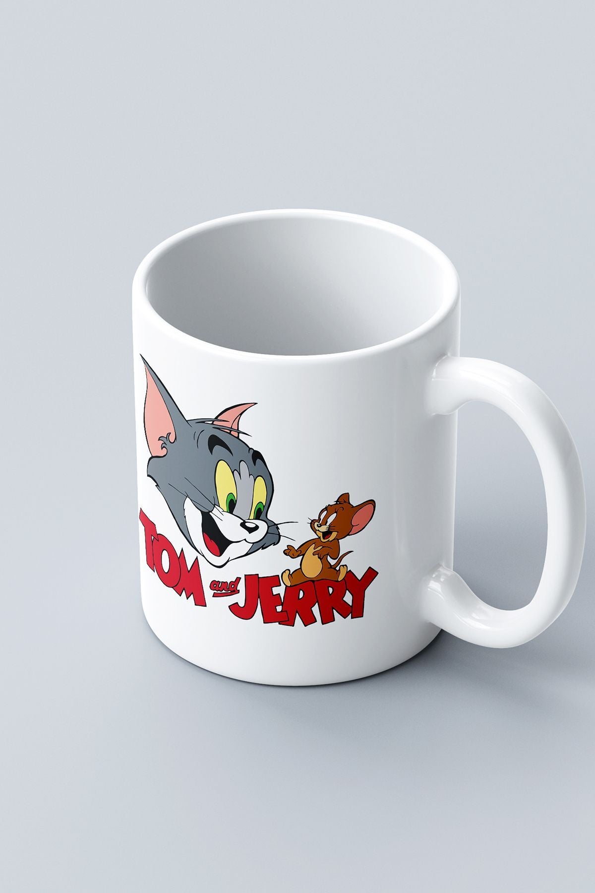 "tom Ve Jerry" Baskılı Kupa Bardak - Sevgililer Günü Hediye