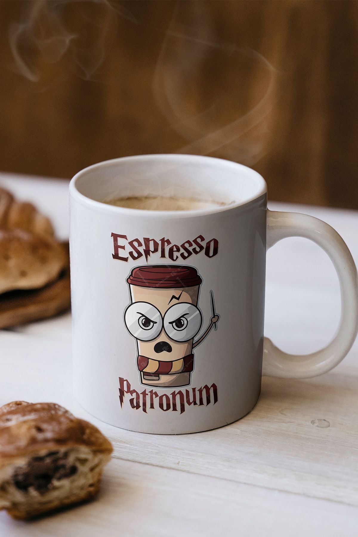 Öğretmenler Günü Hediyesi Espresso Patronum - Harry Potter Baskılı Kupa Bardak