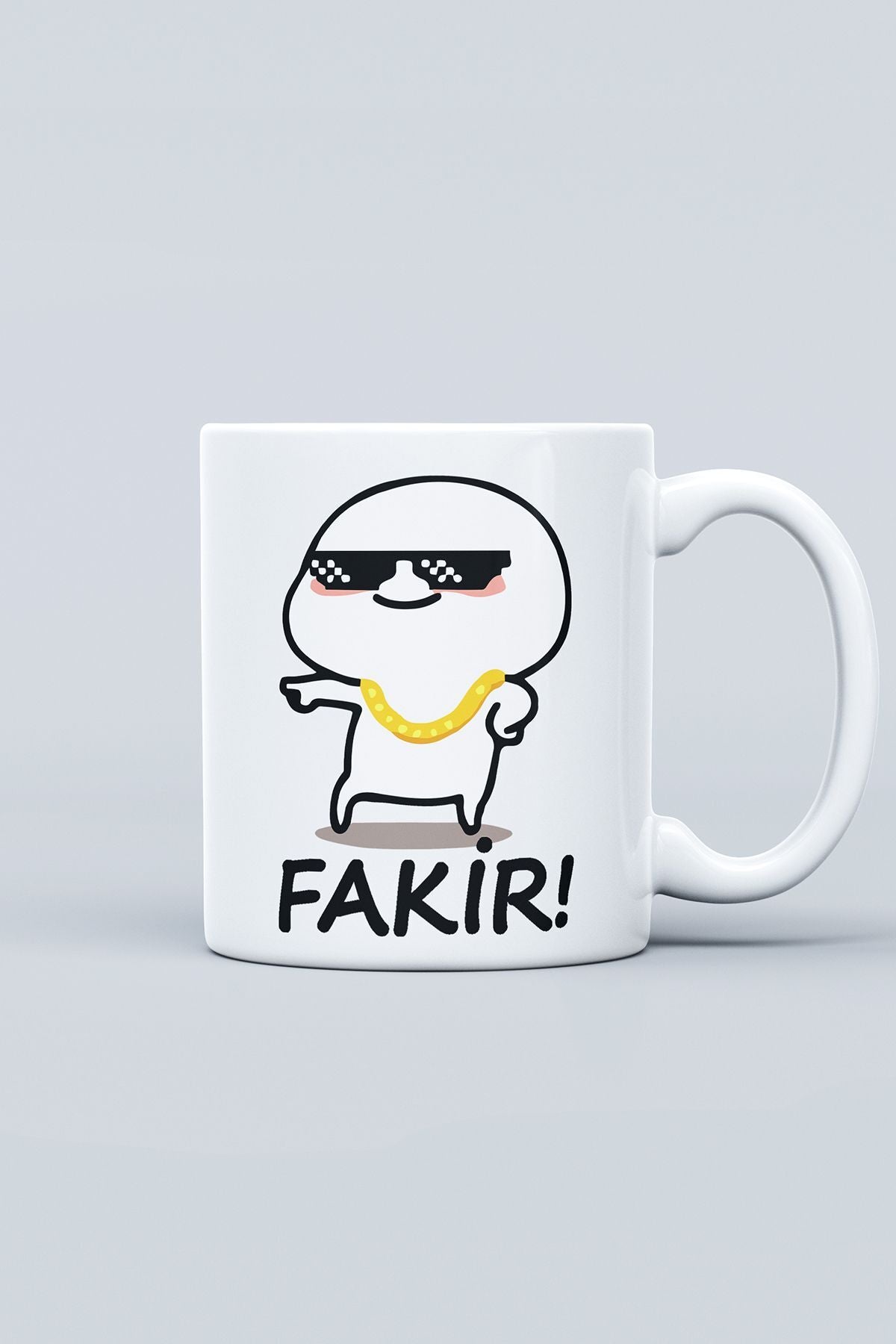 "Fakir" Çizgi Karakter Baskılı Hediyelik Kupa Bardak
