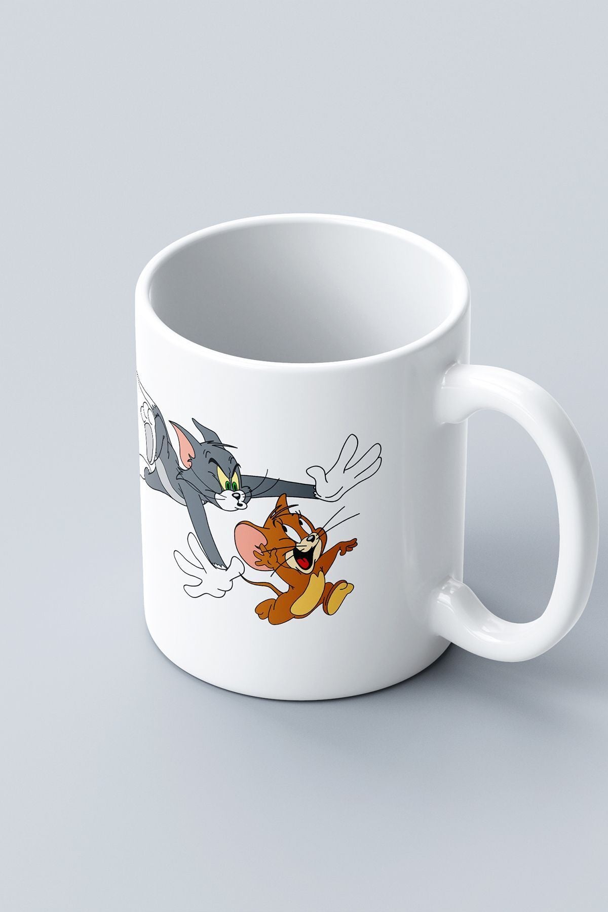 "tom Ve Jerry" Baskılı Kupa Bardak - Sevgililer Günü Hediye
