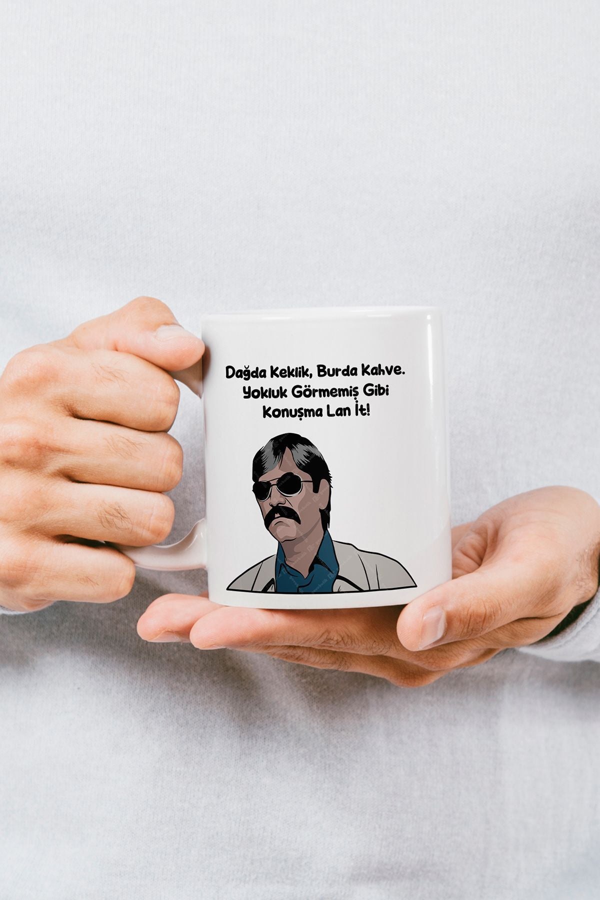 Kurtlar Vadisi Pala Repliği Baskılı Kupa Bardak - Sevgililer Günü Hediye