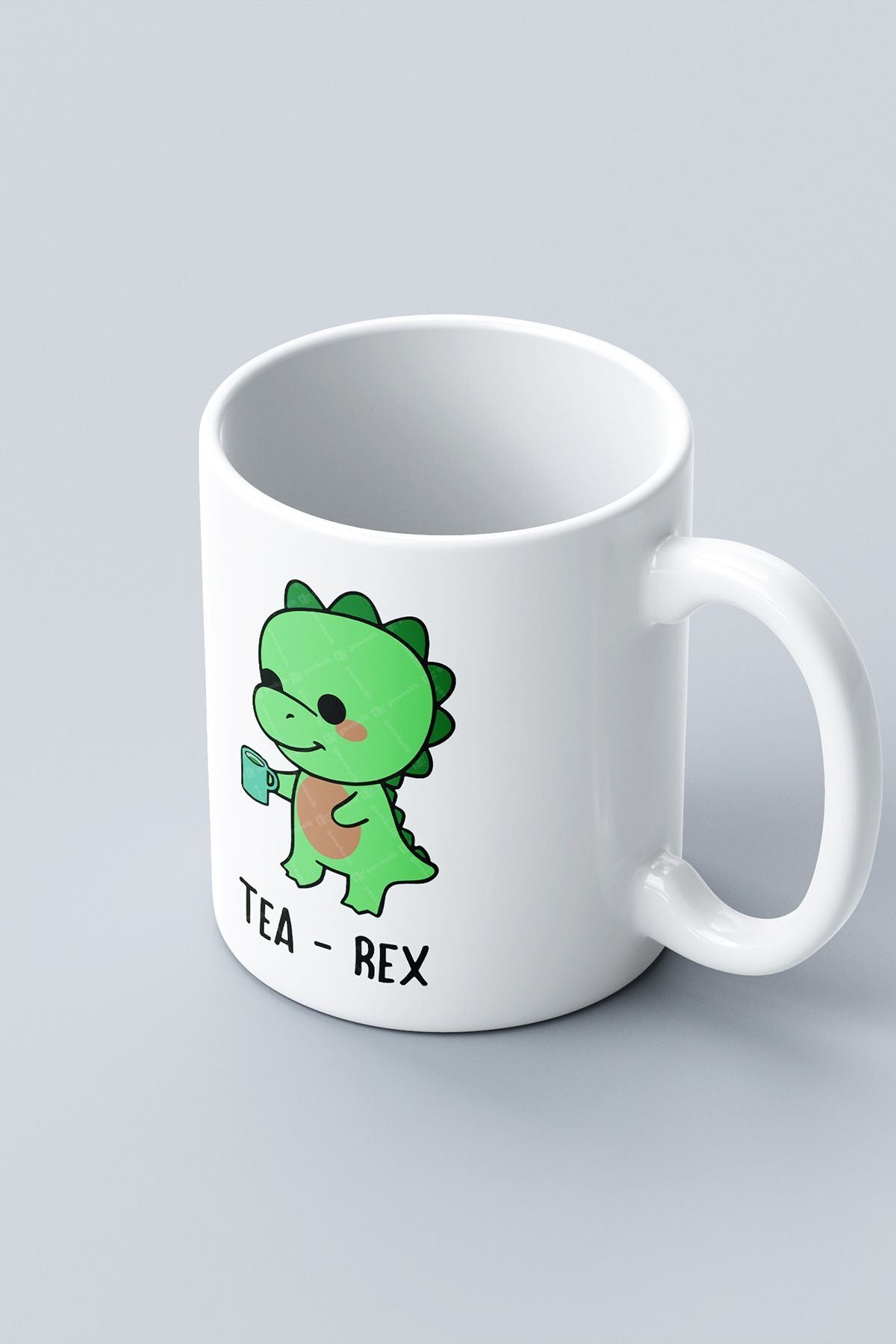 "tea-rex" Baskılı Sevimli Kupa Bardak - Sevgililer Günü Hediye