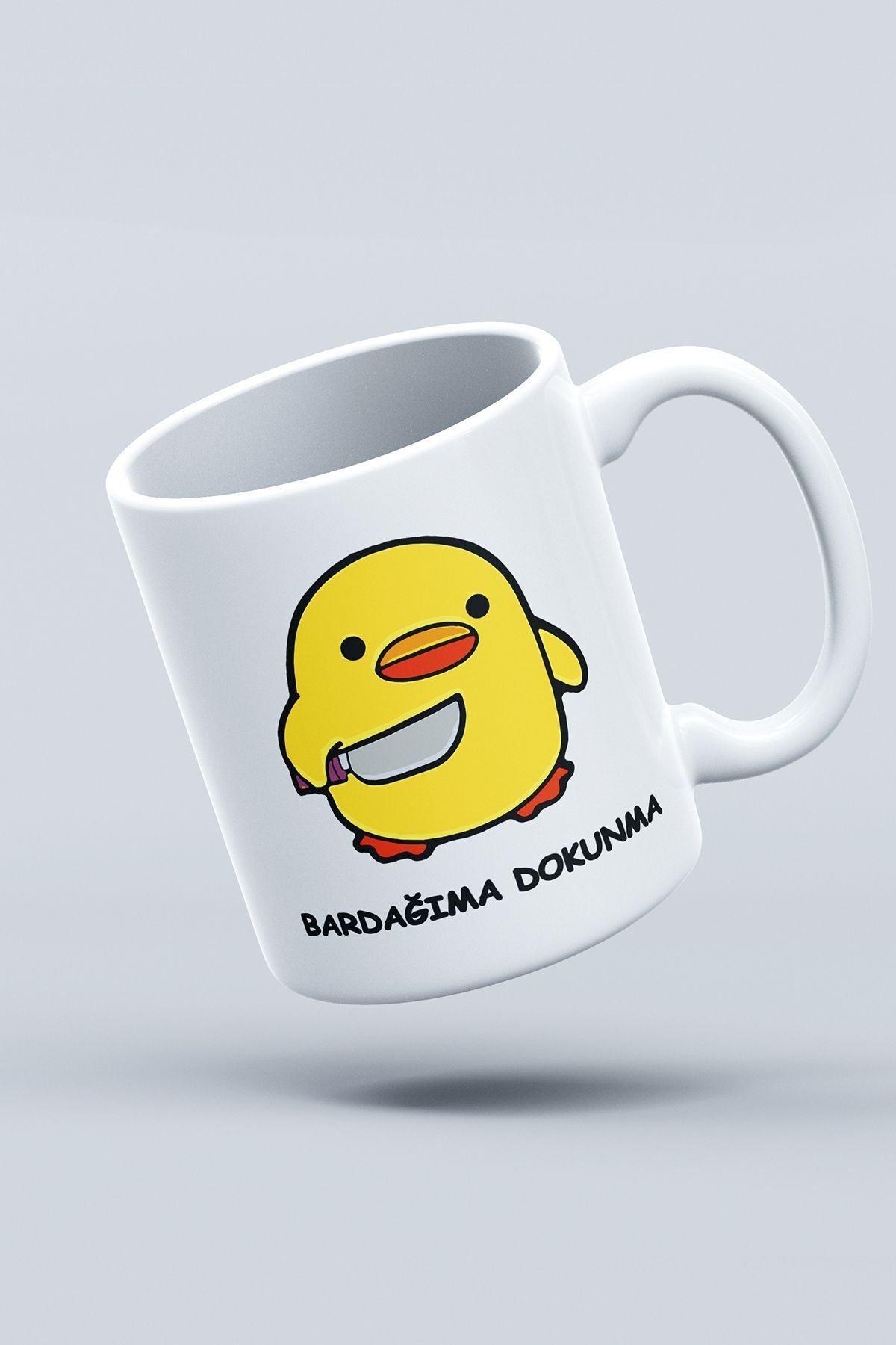 "bardağıma Dokunma" Baskılı Hediyelik Kupa Bardak - Sevgililer Günü Hediye