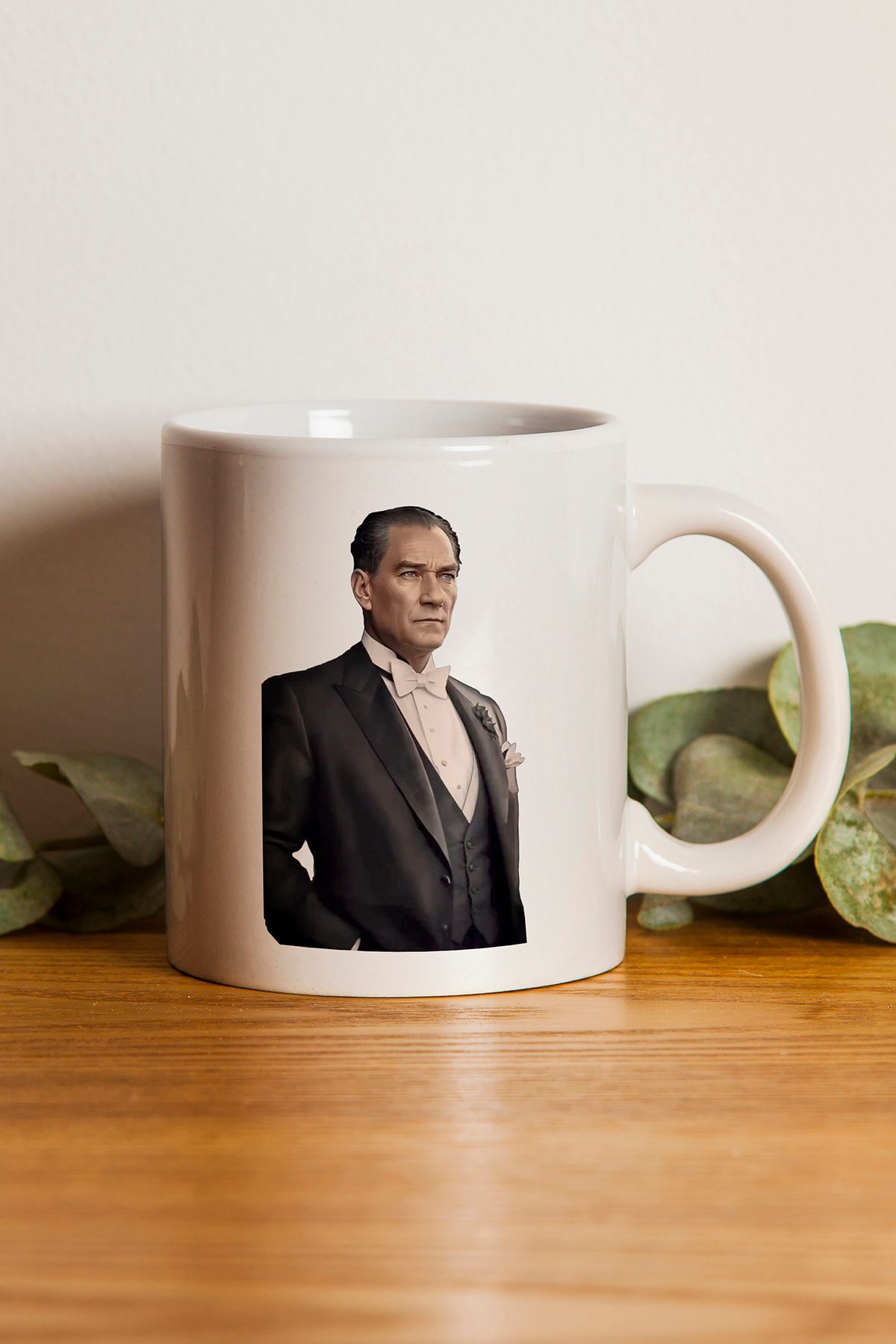 "Atatürk" Baskılı Hediyelik Kupa Bardak J