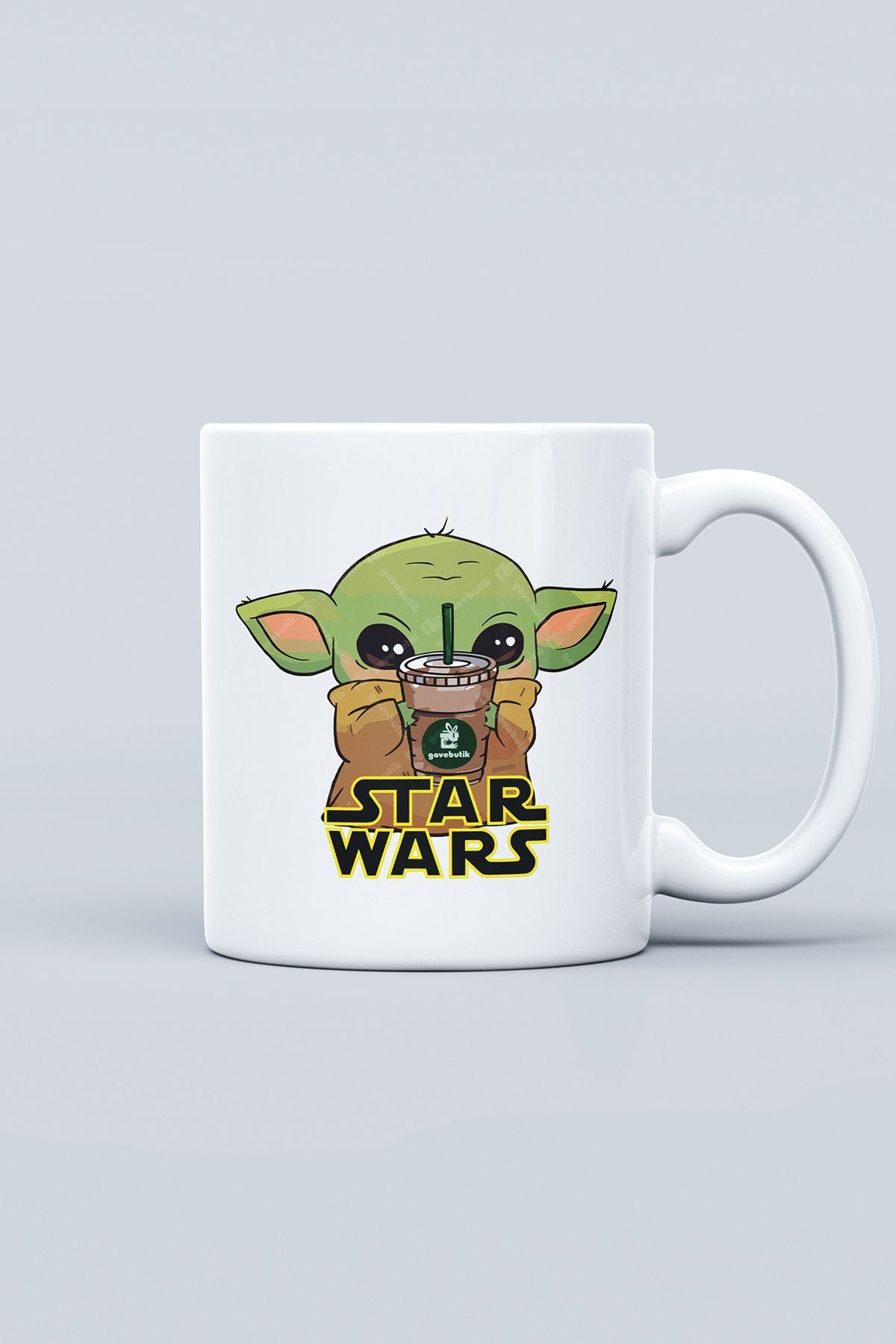 "Baby Yoda Coffe" Star Wars Baskılı Kupa Bardak