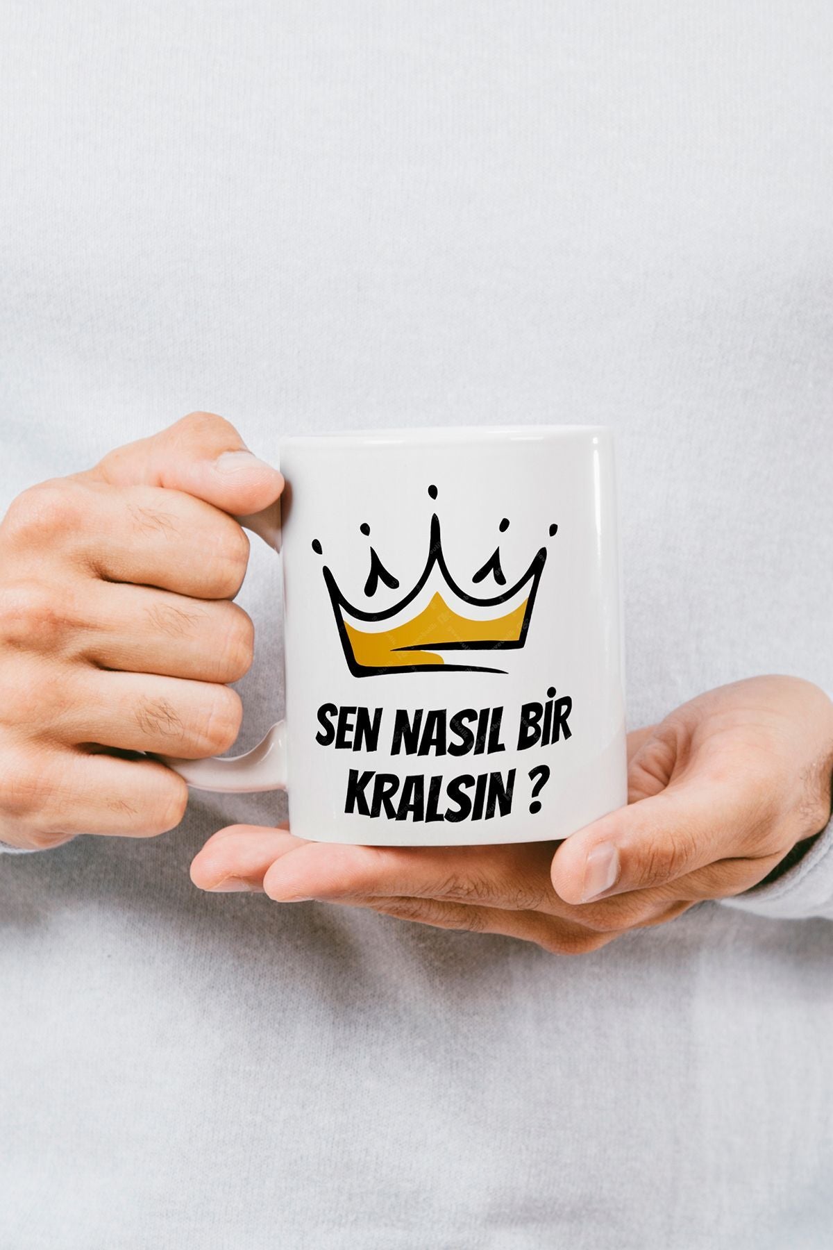 "sen Nasıl Bi Kralsın" Baskılı Kupa Bardak - Sevgililer Günü Hediye