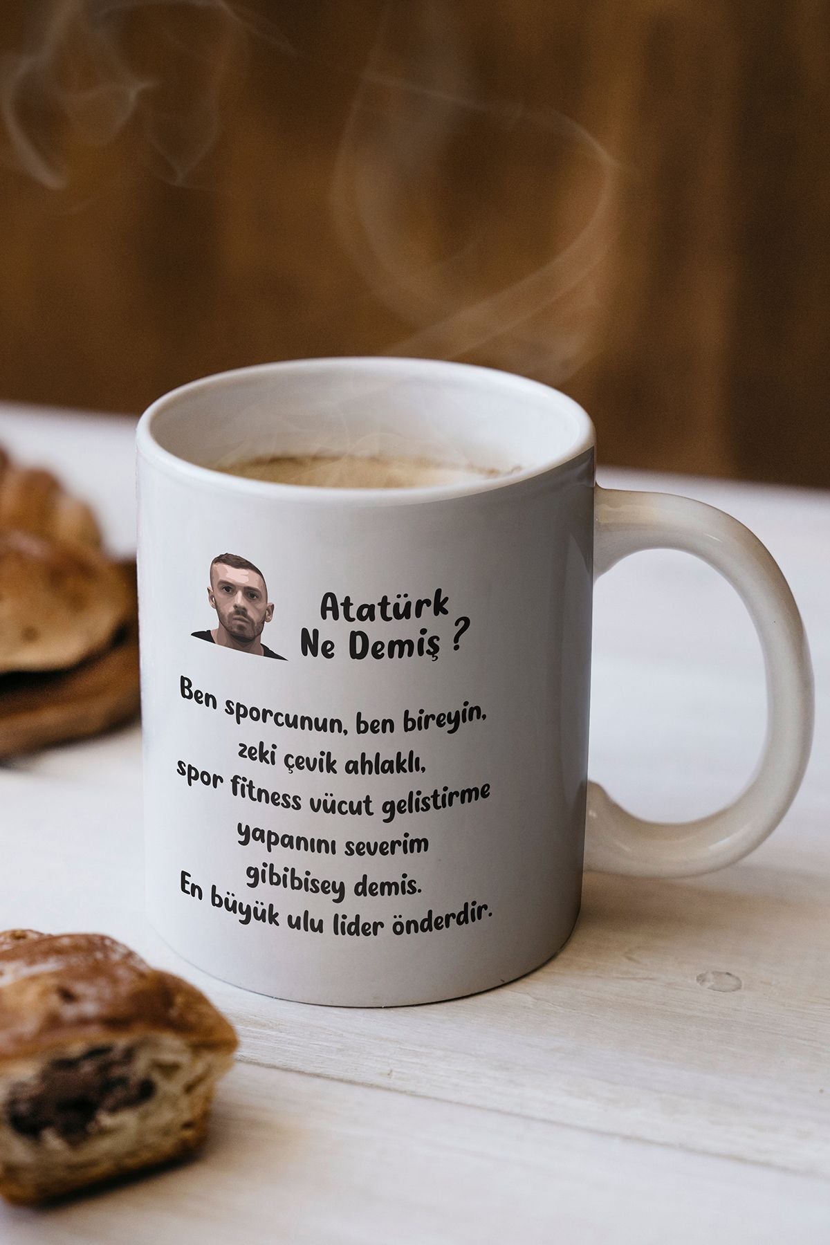 "atatürk Ne Demiş ?" Ege Fitness Baskılı Kupa Bardak - Sevgililer Günü Hediye