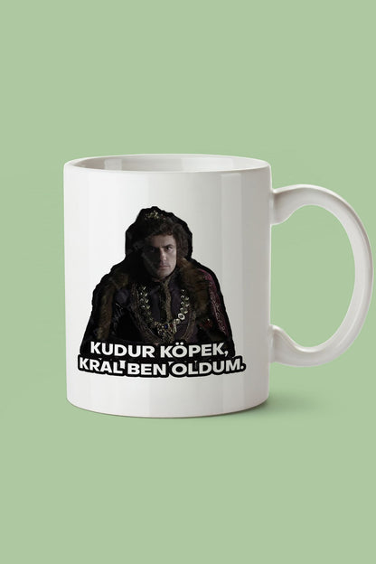 "Kudur Köpek Kral Ben Oldum." Prens Repliği Baskılı Kupa Bardak