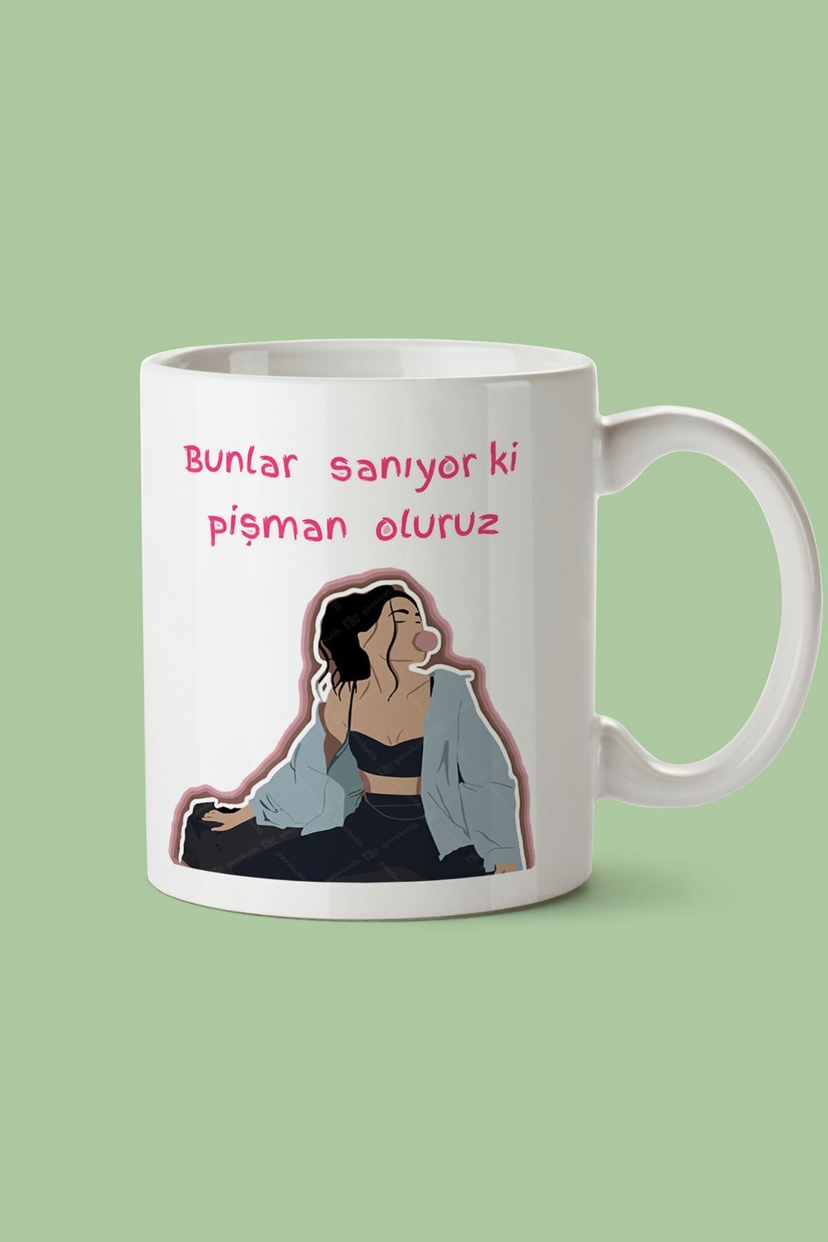 "bunlar Sanıyor Ki Pişman Oluruz" Baskılı Kupa Bardak - Sevgililer Günü Hediye