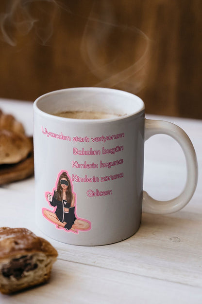 "kiminin Hoşuna Kiminin Zoruna" Baskılı Kupa Bardak - Sevgililer Günü Hediye