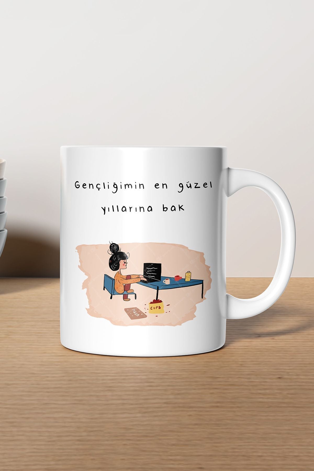"gençliğimin En Güzel Yıllarına Bak" Baskılı Kupa Bardak - Sevgililer Günü Hediye