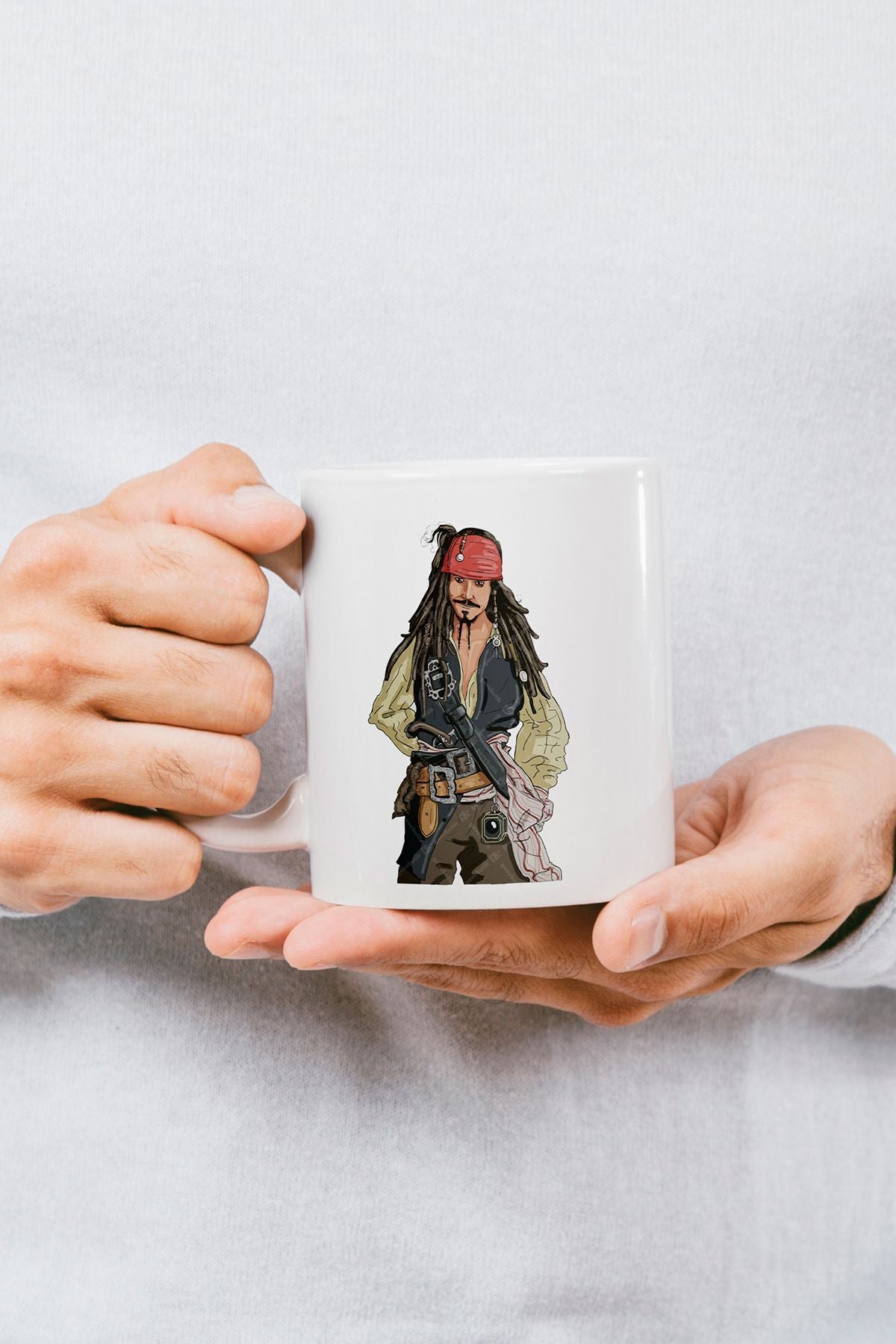 "jack Sparrow" Karayip Korsanları Baskılı Kupa Bardak - Sevgililer Günü Hediye
