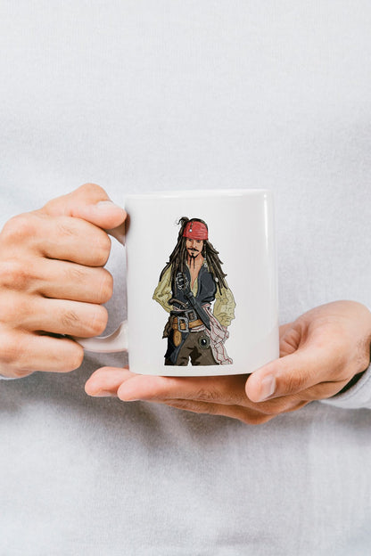 "jack Sparrow" Karayip Korsanları Baskılı Kupa Bardak - Sevgililer Günü Hediye