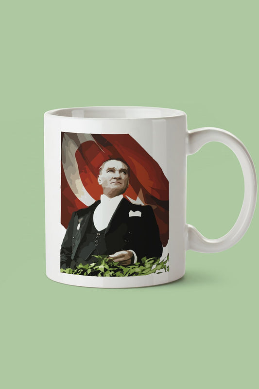 "Atatürk" Baskılı Hediyelik Kupa Bardak I