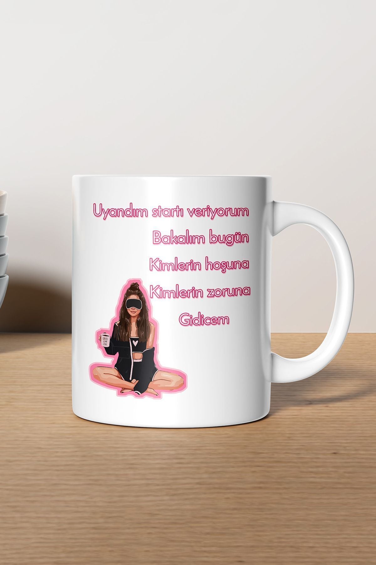 "kiminin Hoşuna Kiminin Zoruna" Baskılı Kupa Bardak - Sevgililer Günü Hediye