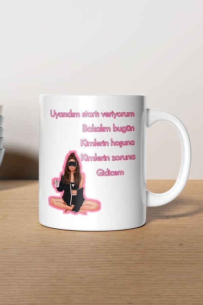 "kiminin Hoşuna Kiminin Zoruna" Baskılı Kupa Bardak - Sevgililer Günü Hediye