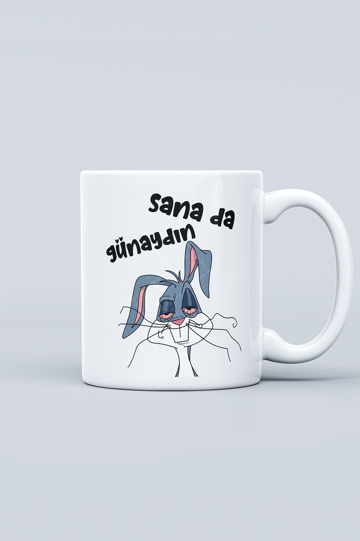 "sana Da Günaydın" Baskılı Kupa Bardak - Sevgililer Günü Hediye