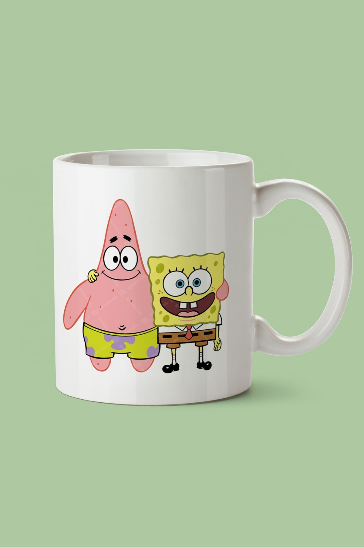 "Sünger Bob" Baskılı Hediyelik Kupa Bardak