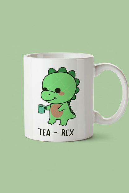 "tea-rex" Baskılı Sevimli Kupa Bardak - Sevgililer Günü Hediye