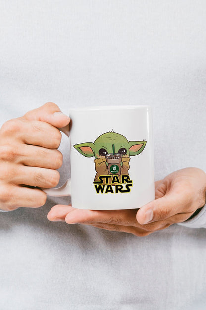 "Baby Yoda Coffe" Star Wars Baskılı Kupa Bardak