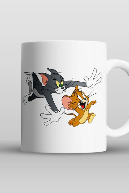 "tom Ve Jerry" Baskılı Kupa Bardak - Sevgililer Günü Hediye