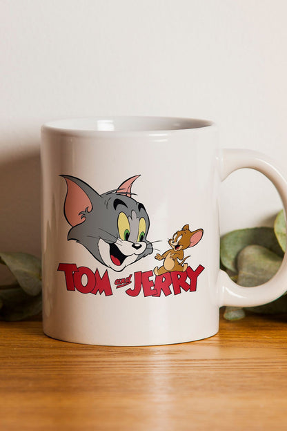 "tom Ve Jerry" Baskılı Kupa Bardak - Sevgililer Günü Hediye