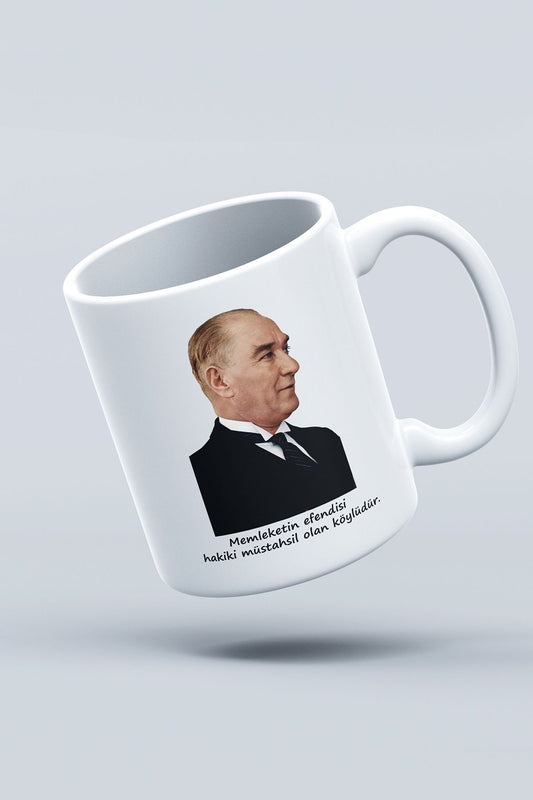 "Atatürk" Baskılı Hediyelik Kupa Bardak E