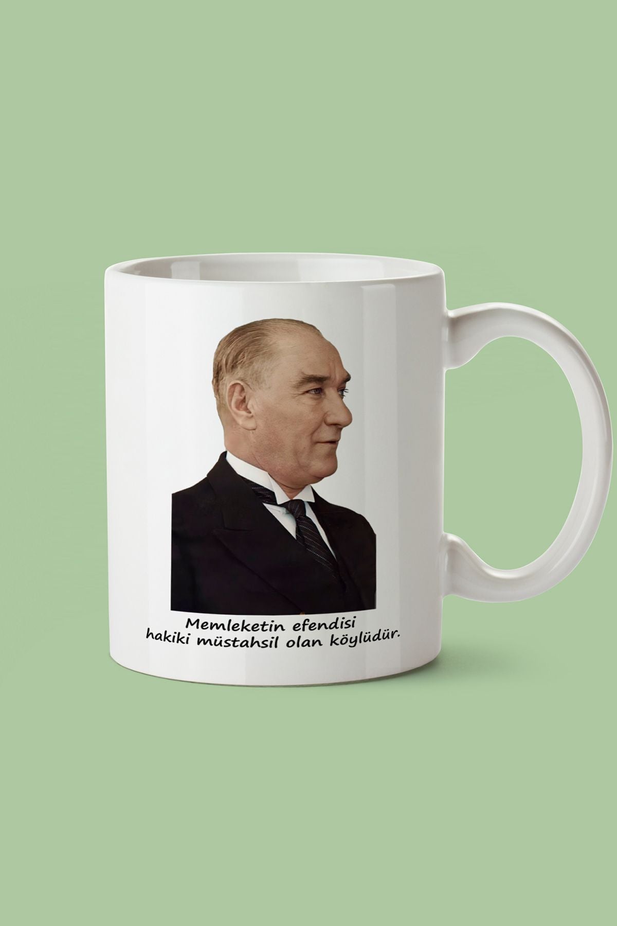 "Atatürk" Baskılı Hediyelik Kupa Bardak E