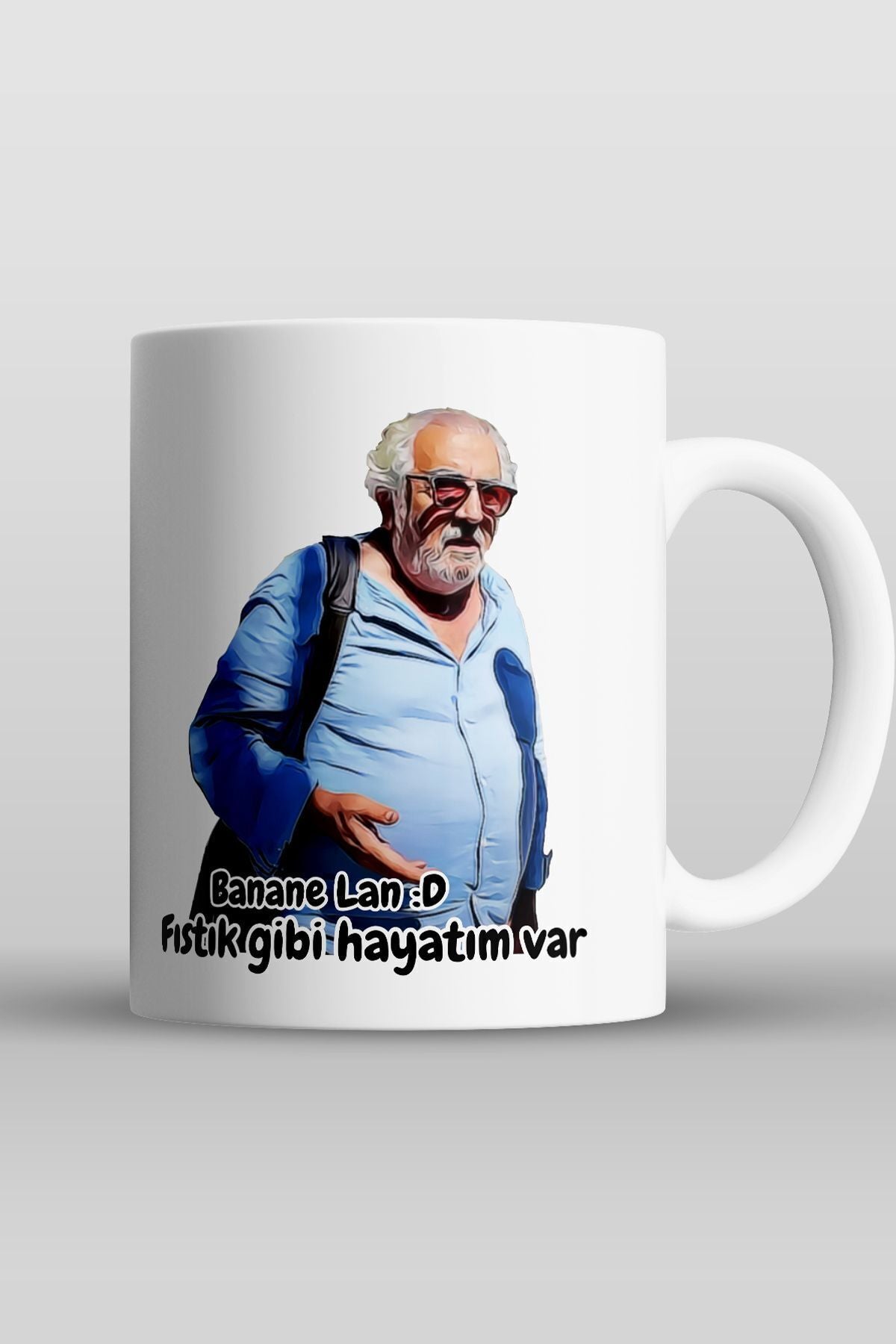 Yılbaşı Hediyesi "banane Yaa Ben Hayatımı Yaşıyorum" Baskılı Kupa Bardak