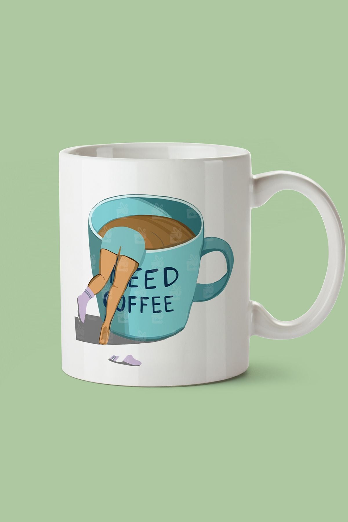 "need Coffee" Baskılı Kupa Bardak - Sevgililer Günü Hediye