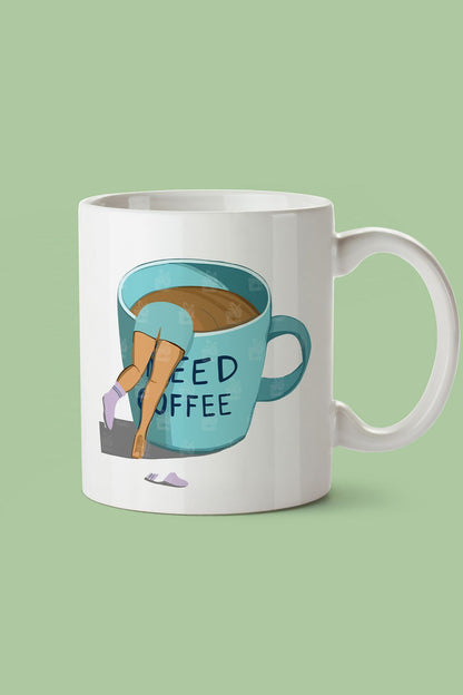 "need Coffee" Baskılı Kupa Bardak - Sevgililer Günü Hediye