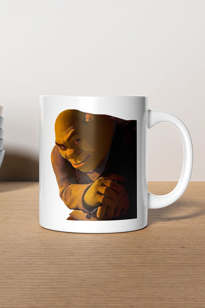 "Shrek rizz" Çizgi Karakter Baskılı Hediyelik Kupa Bardak