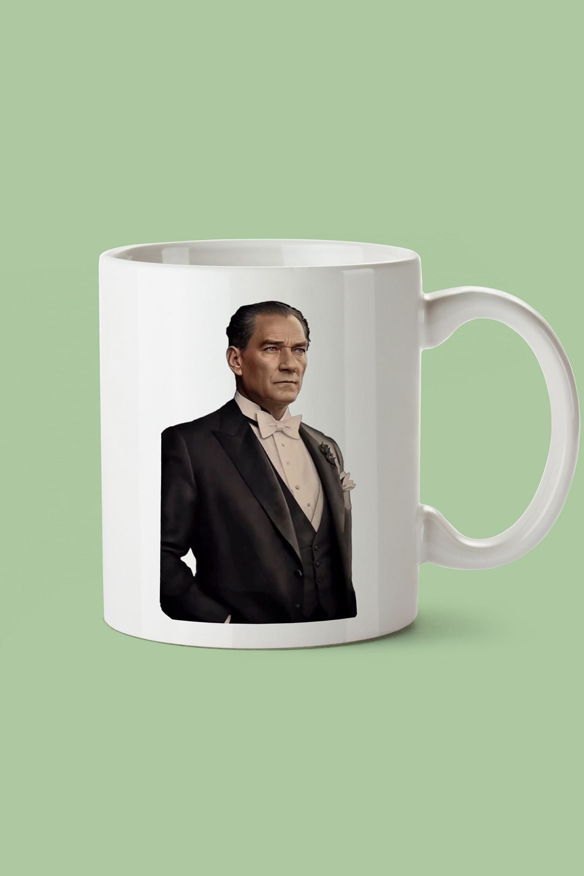 "Atatürk" Baskılı Hediyelik Kupa Bardak J