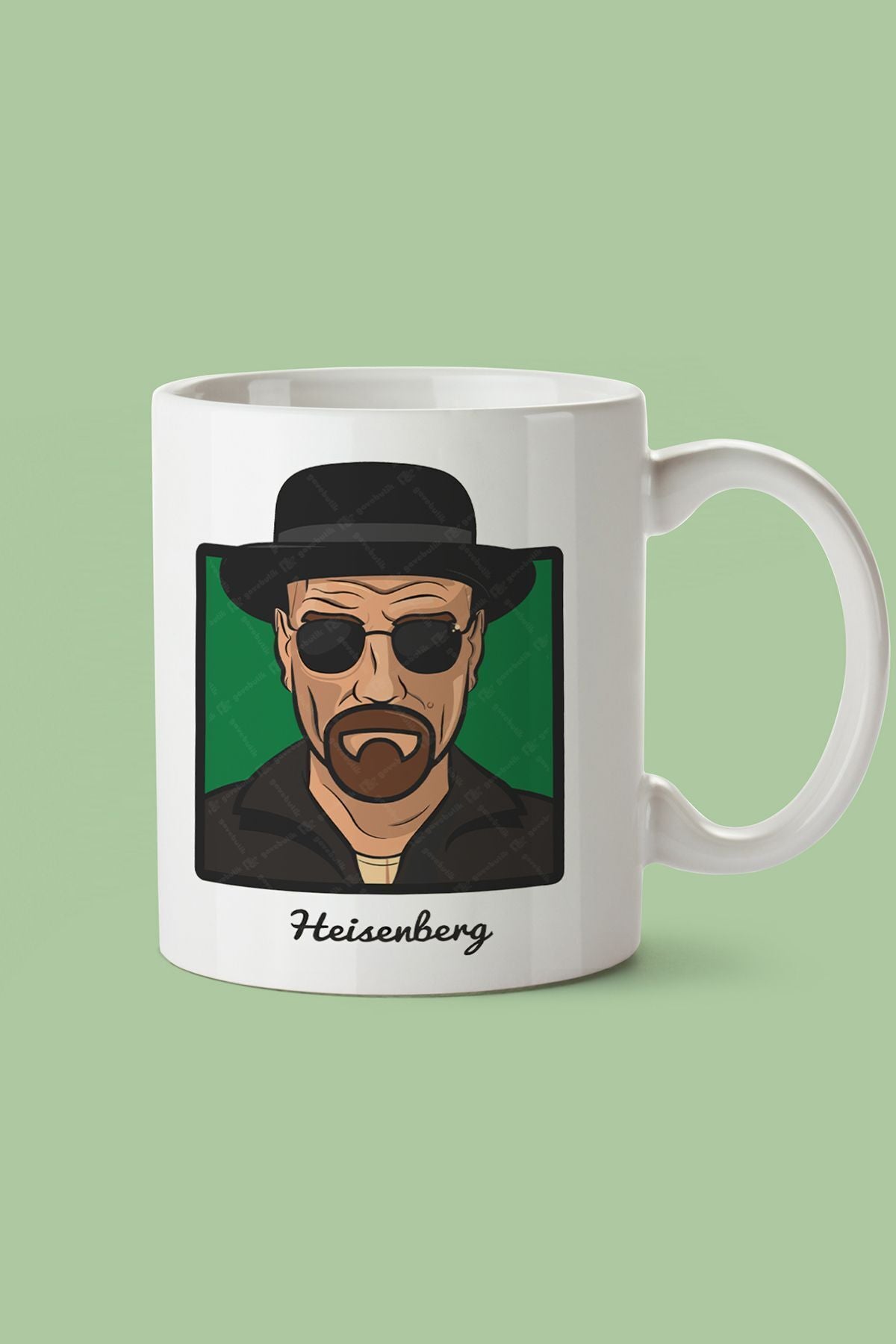 "heisenberg" Breaking Bad Baskılı Kupa Bardak - Sevgililer Günü Hediye